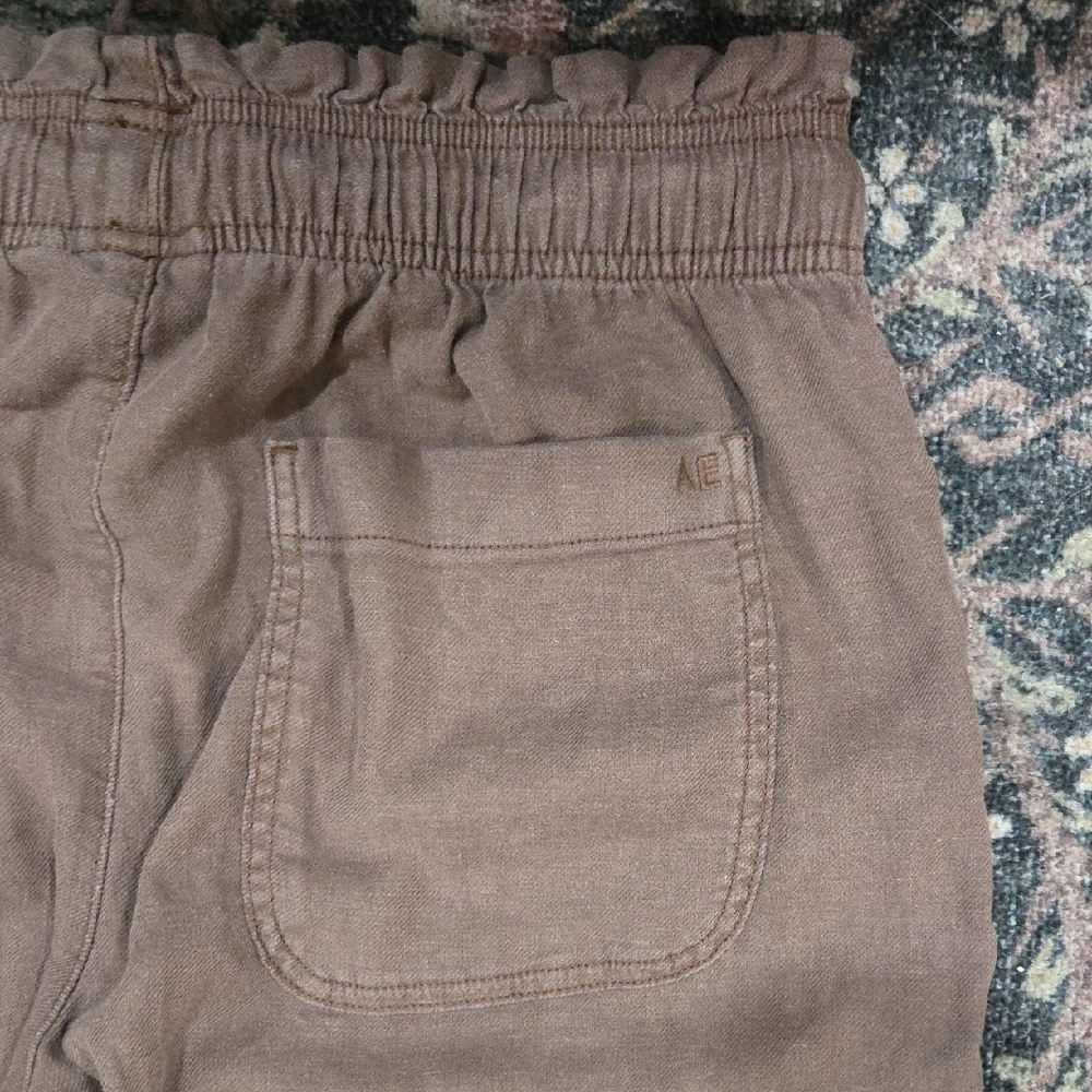AE Dreamy Drape Linen Blend Pull-on Pants - Picture 6 of 10